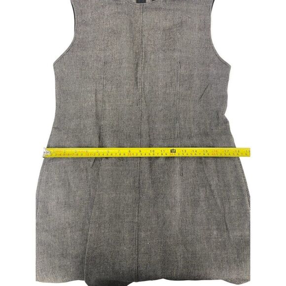 Massimo Dutti Womens Mini Dress M Medium wool linen Grey Black 6673/673 NWT - Picture 11 of 13